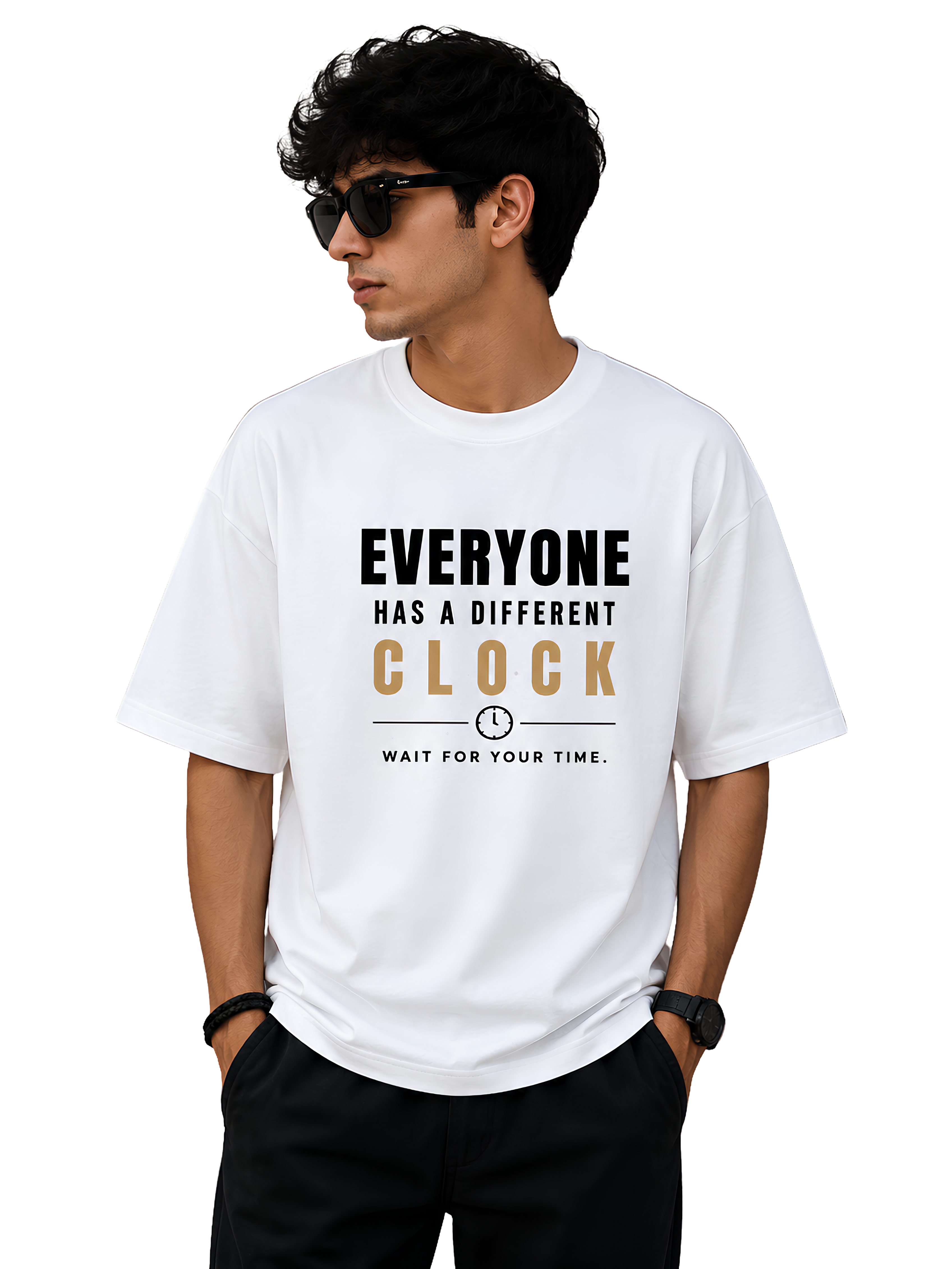 Everyone Has a Different Clock – Oversized Graphic T-Shirt