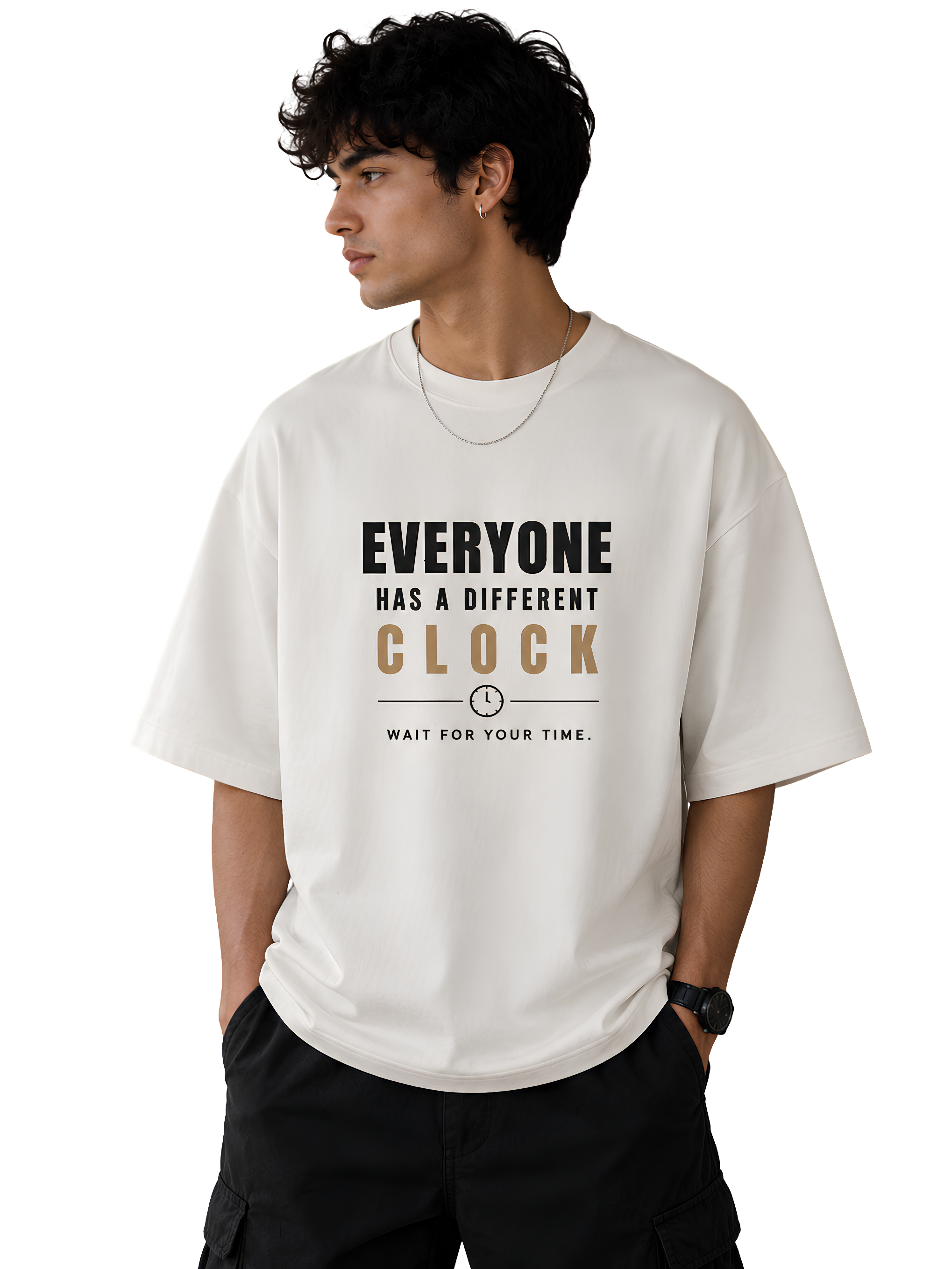Everyone Has a Different Clock – Oversized Graphic T-Shirt