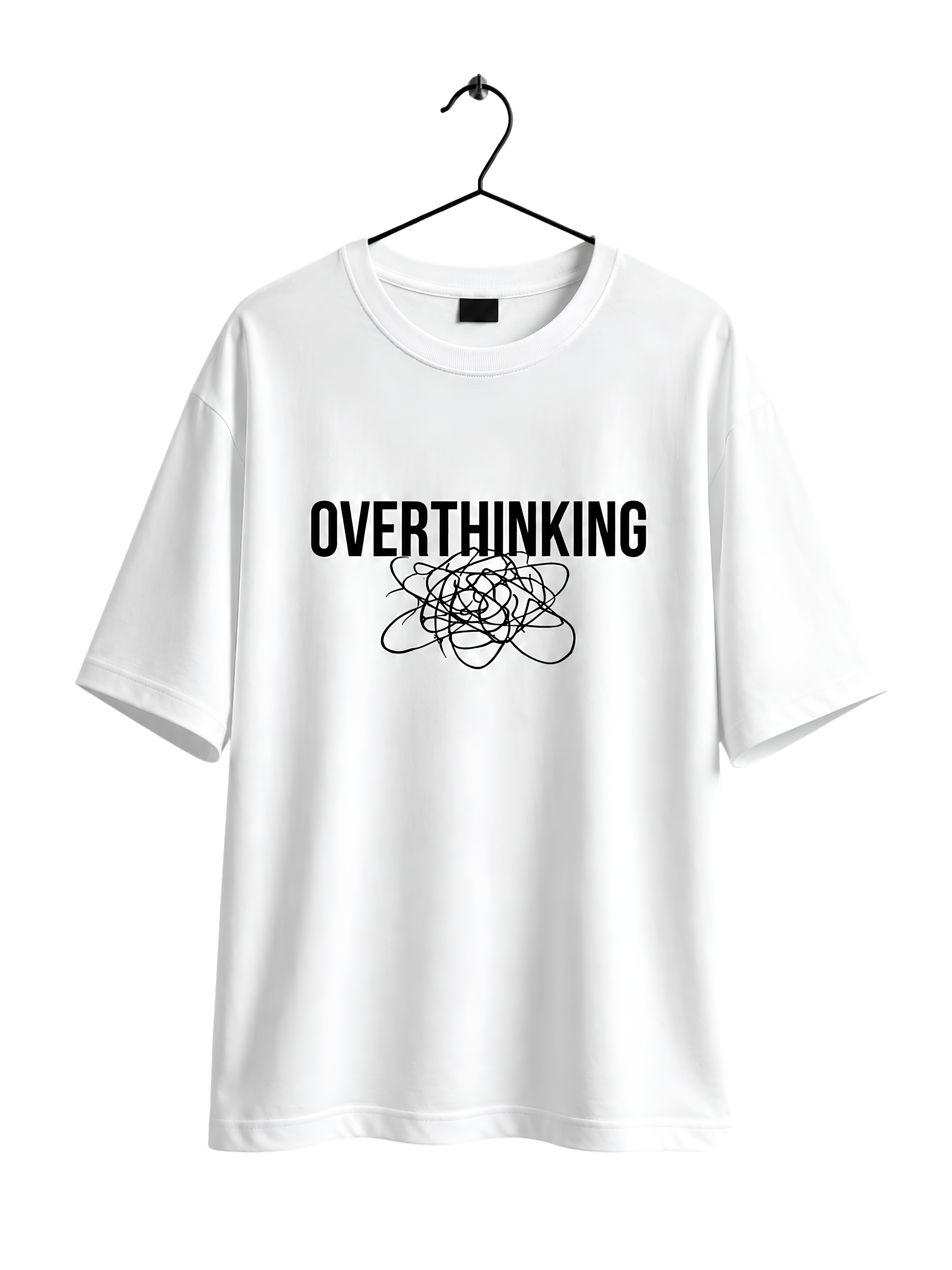 Overthinking Graphic Oversized T-Shirt