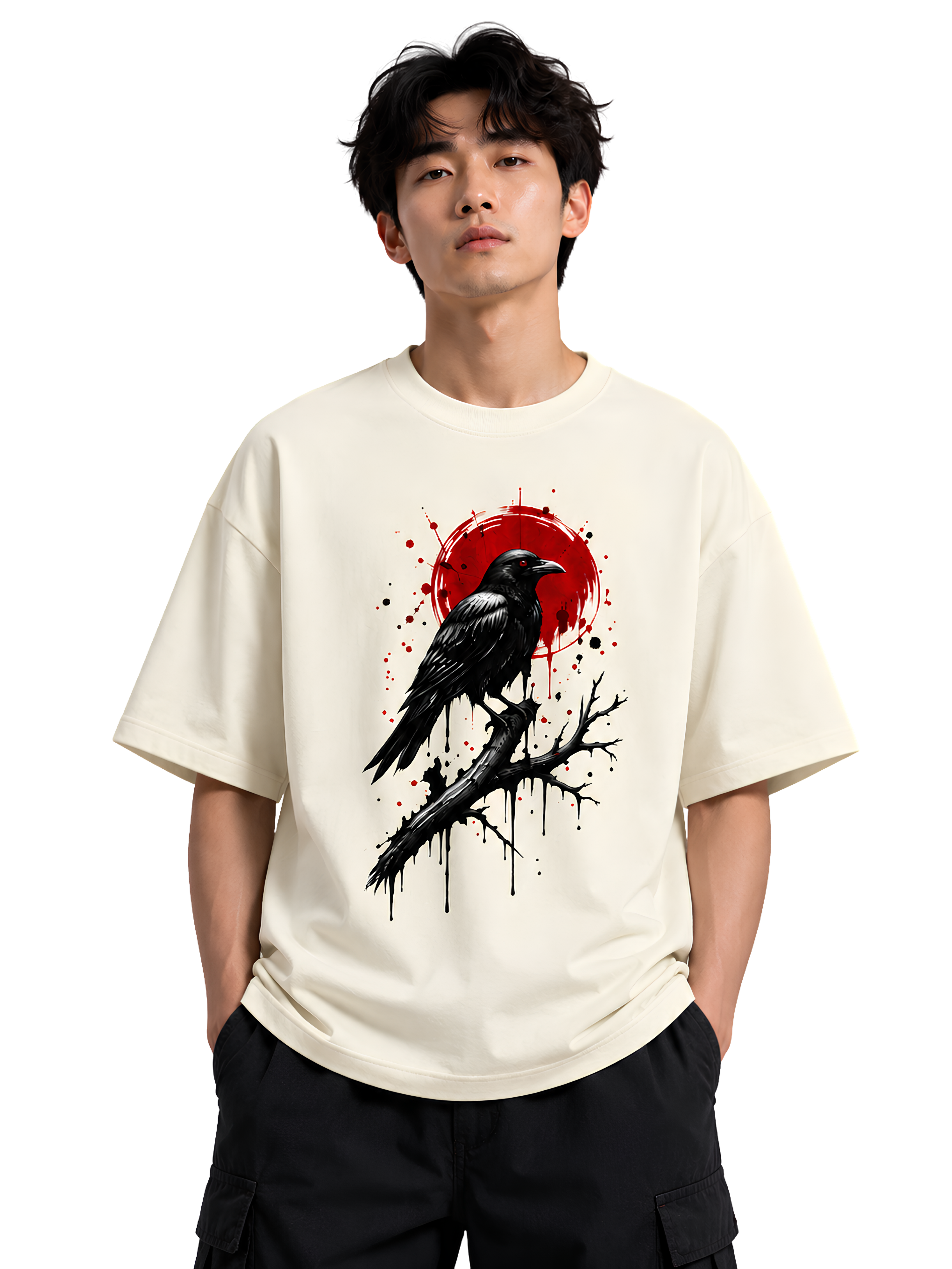 Raven Eclipse Oversized T-Shirt