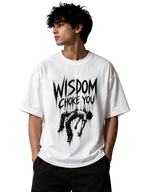Wisdom Choke You Oversized Graphic T-Shirt