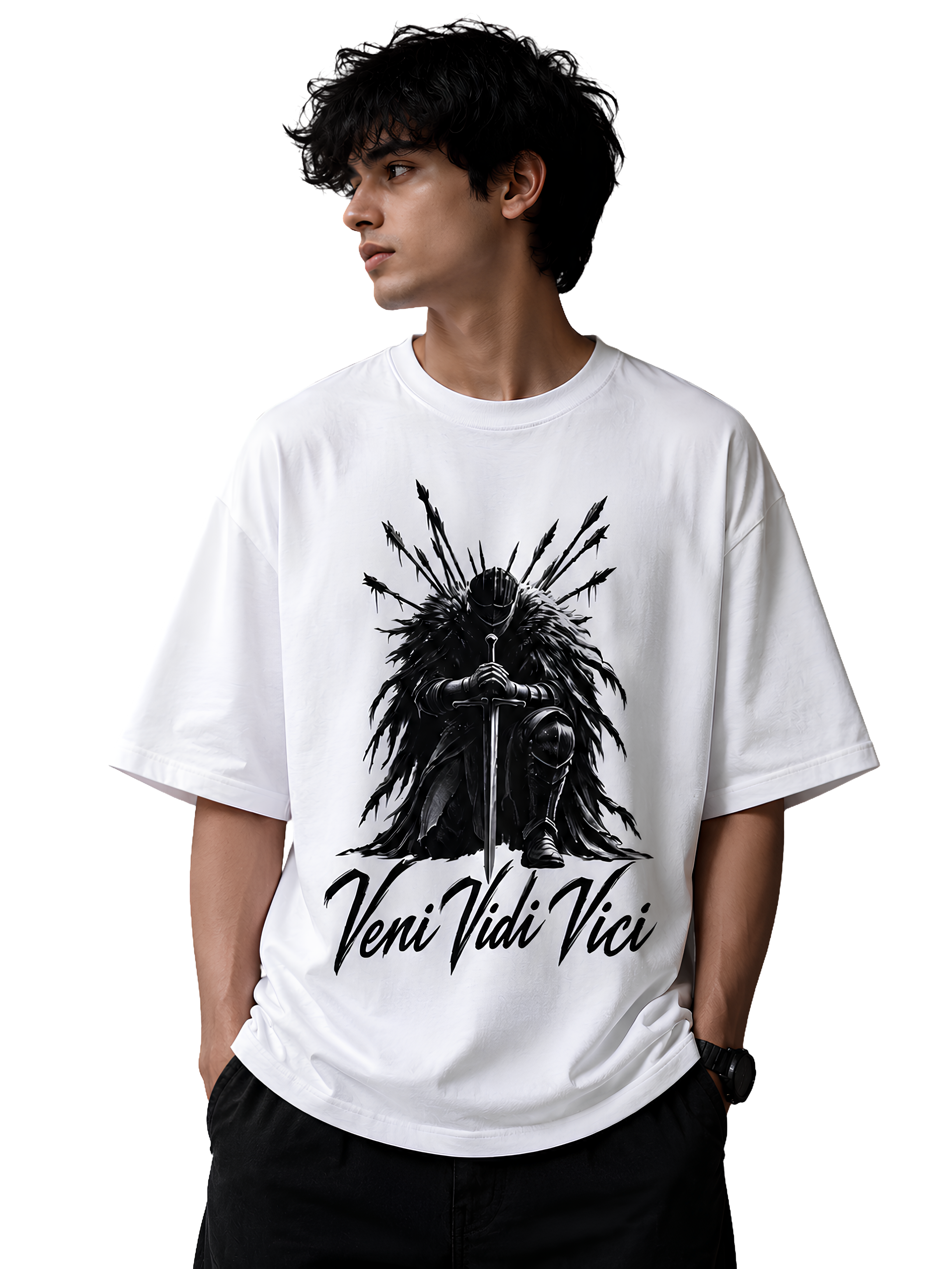 Veni Vidi Vici Warrior Oversized T-Shirt