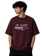 No Sleep Oversized Graphic T-Shirt