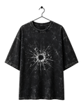 Broken Glass Acid Wash Oversized T-Shirt