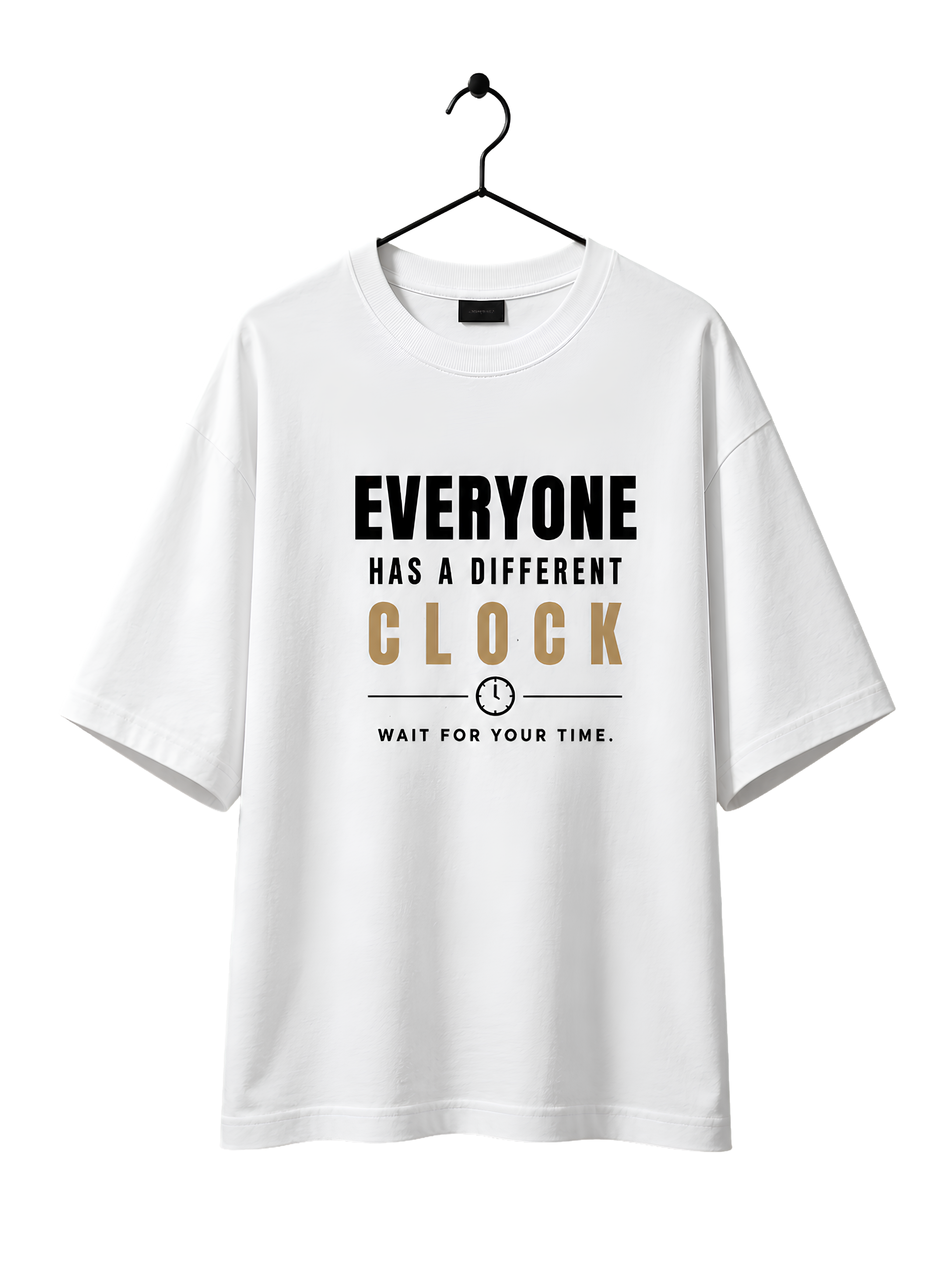 Everyone Has a Different Clock – Oversized Graphic T-Shirt